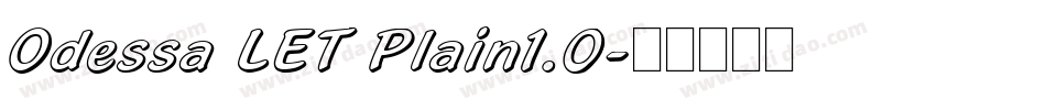 Odessa LET Plain1.0字体转换